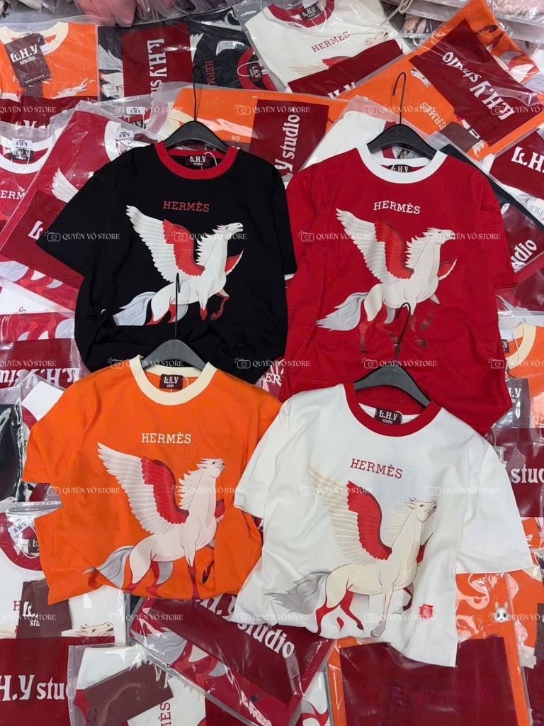 Áo thun ngựa cánh - Form rộng dưới 65kg