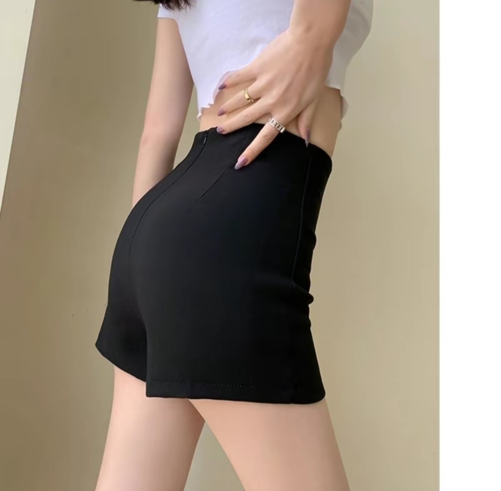 Quần short đùi dance cạp cao - Chất co giãn