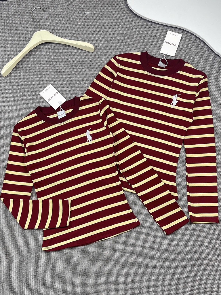 Áo thun tay dài thêu ngựa - Form vừa