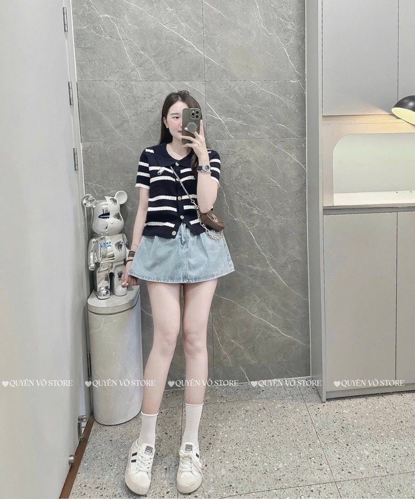 Áo MTG YSL sọc nút