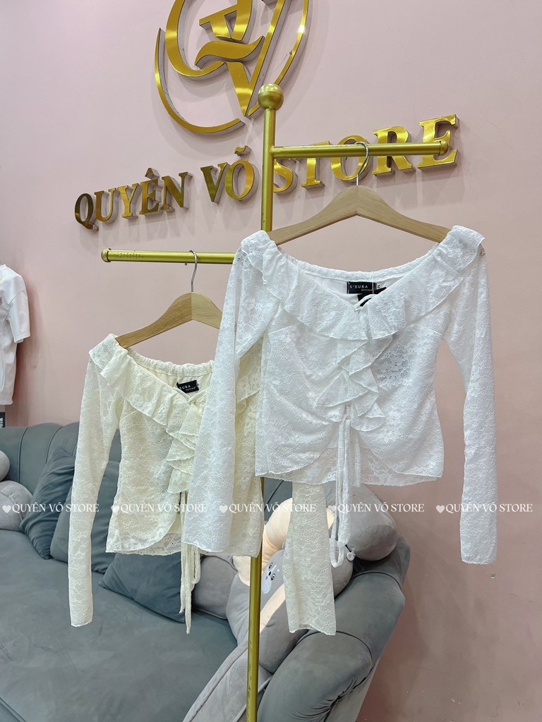 Áo ren 58168 - Trắng