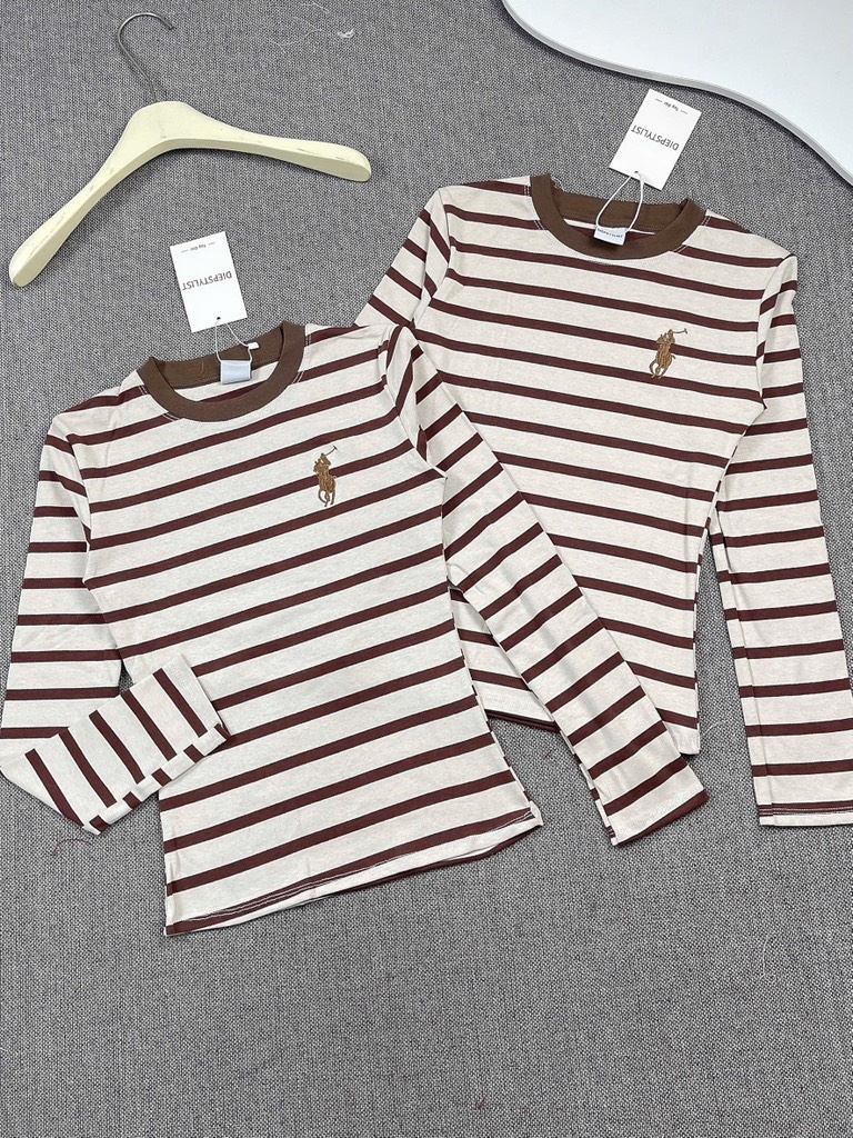 Áo thun tay dài thêu ngựa - Form vừa