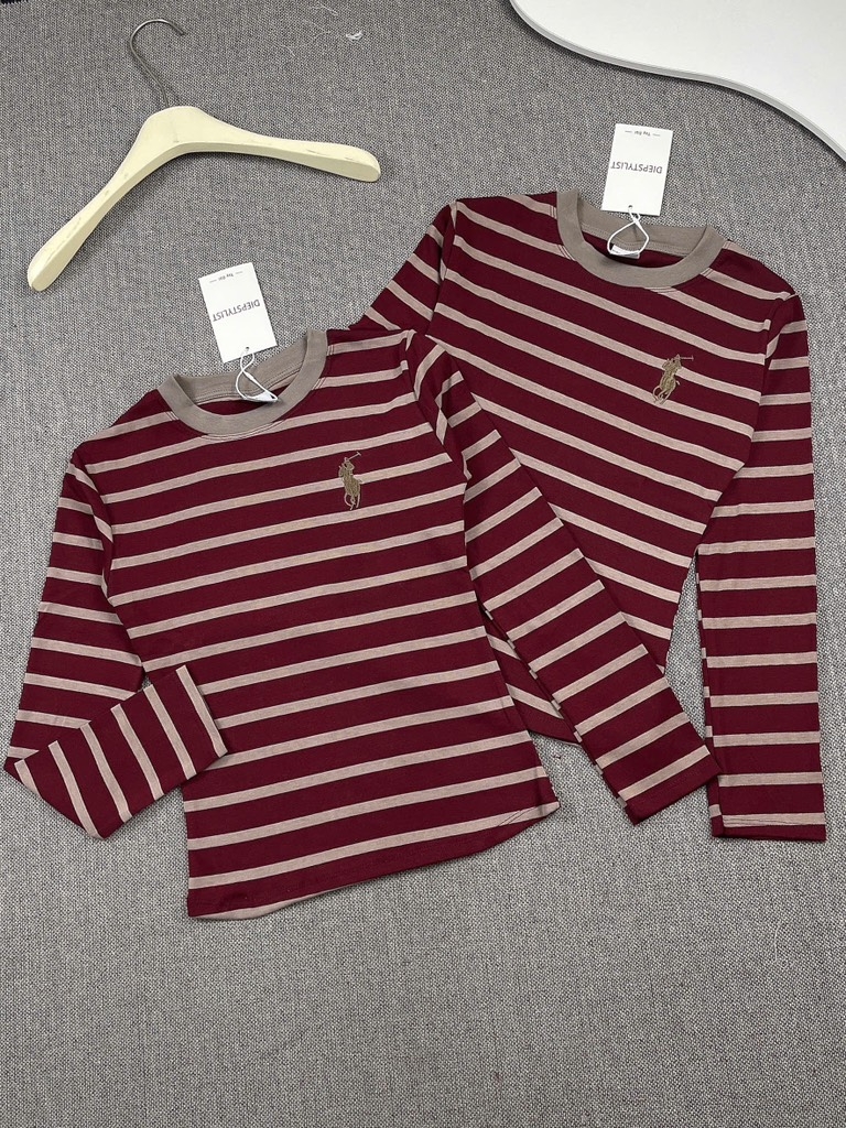 Áo thun tay dài thêu ngựa - Form vừa