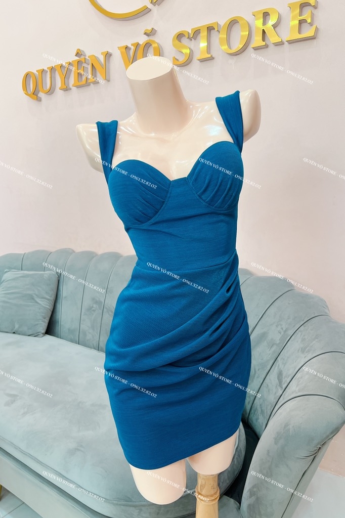 Đầm body cúp ngực nhún