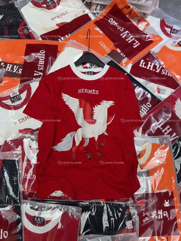 Áo thun ngựa cánh - Form rộng dưới 65kg