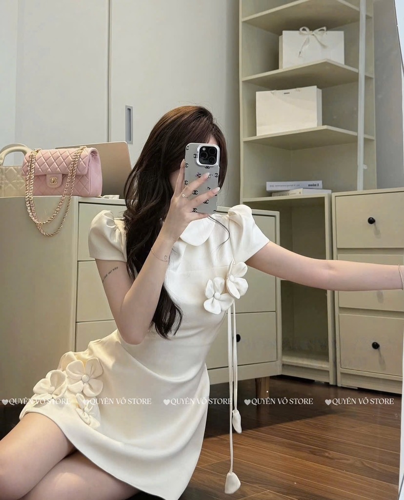 Đầm hoa cổ sen hot hit