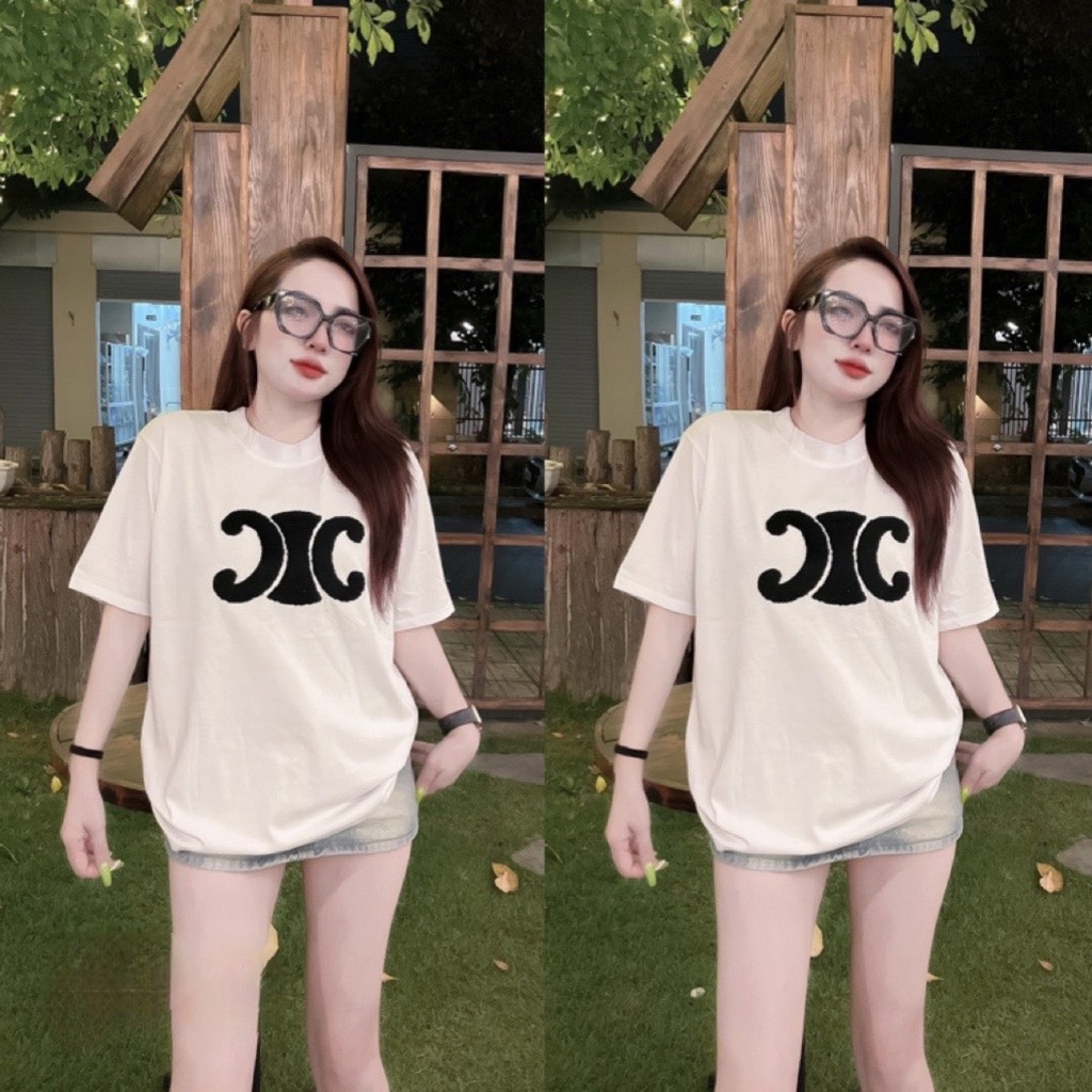 Áo thun X thêu xù