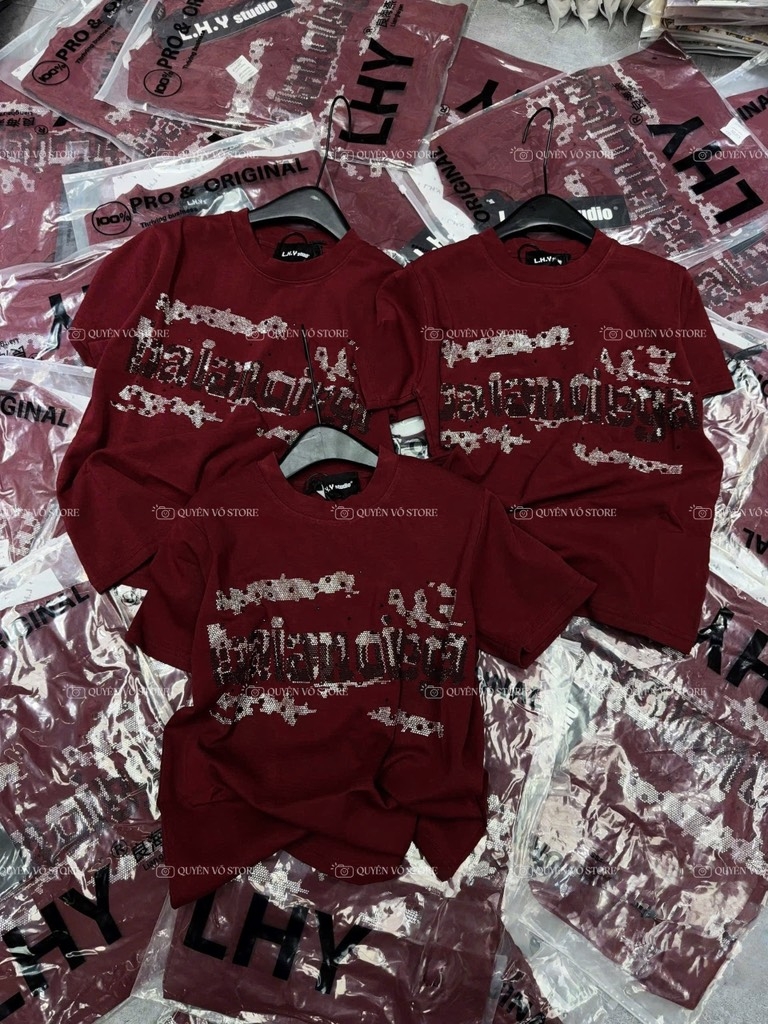 Áo thun chữ bling - Form vừa 45-55kg