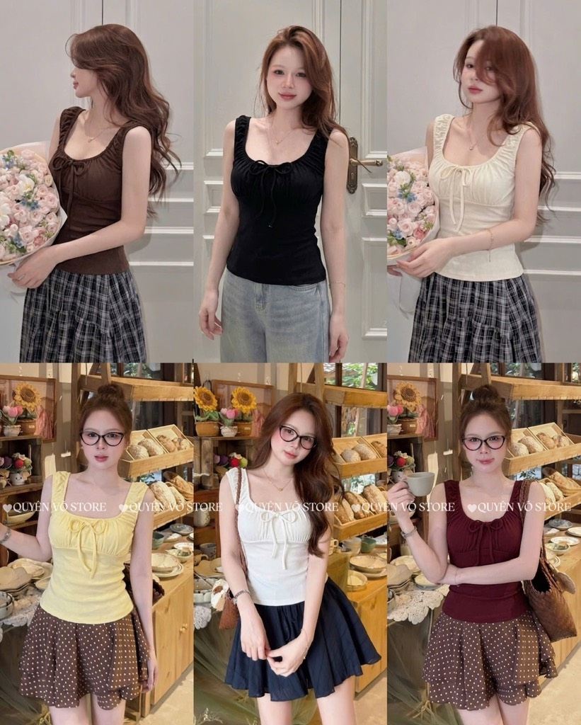 Áo thun 2 dây bản