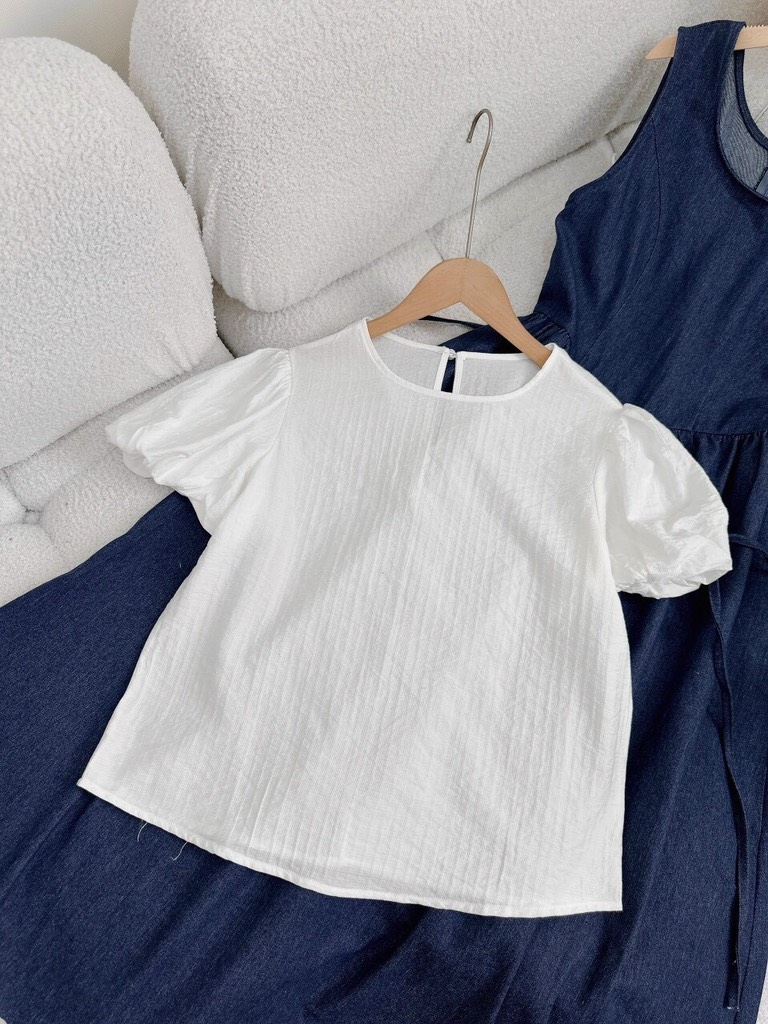 Set áo tay bồng + đầm Babydoll