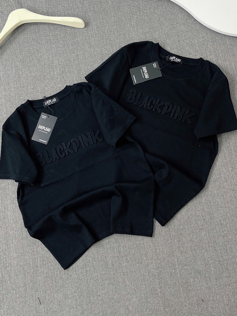 Áo thun dập nổi blackpink - Form vừa