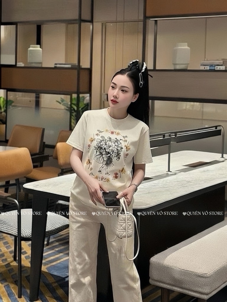 Áo thun Gucci hoa - Form 40-55kg Babytee