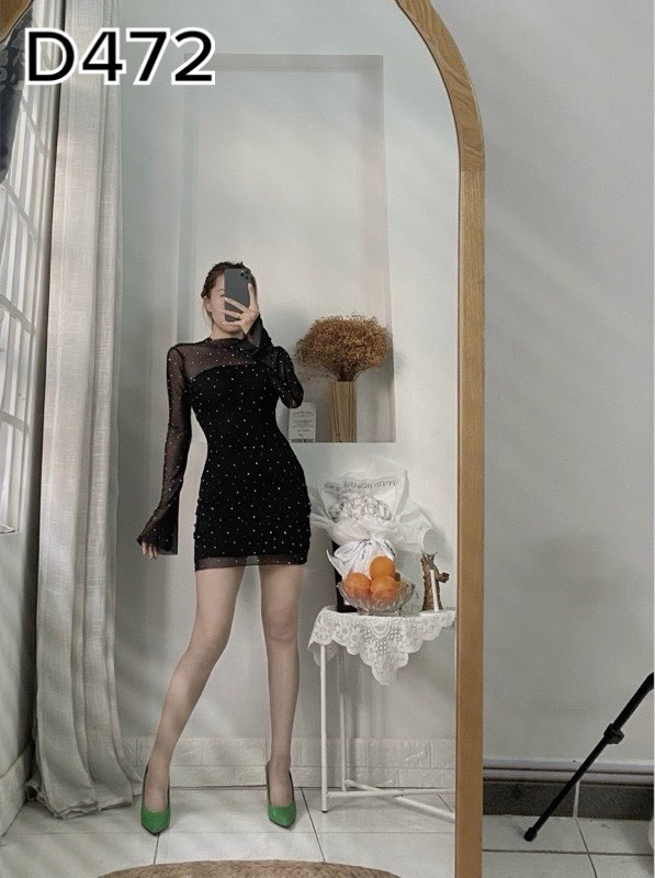 BIGSIZE 55-65kg - Đầm body ngắn kim tuyến BIGSIZE 55-65kg