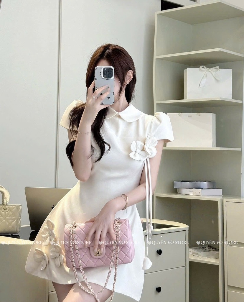 Đầm hoa cổ sen hot hit