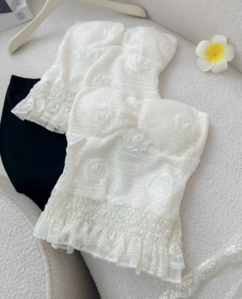 Set áo cúp ngực chân váy