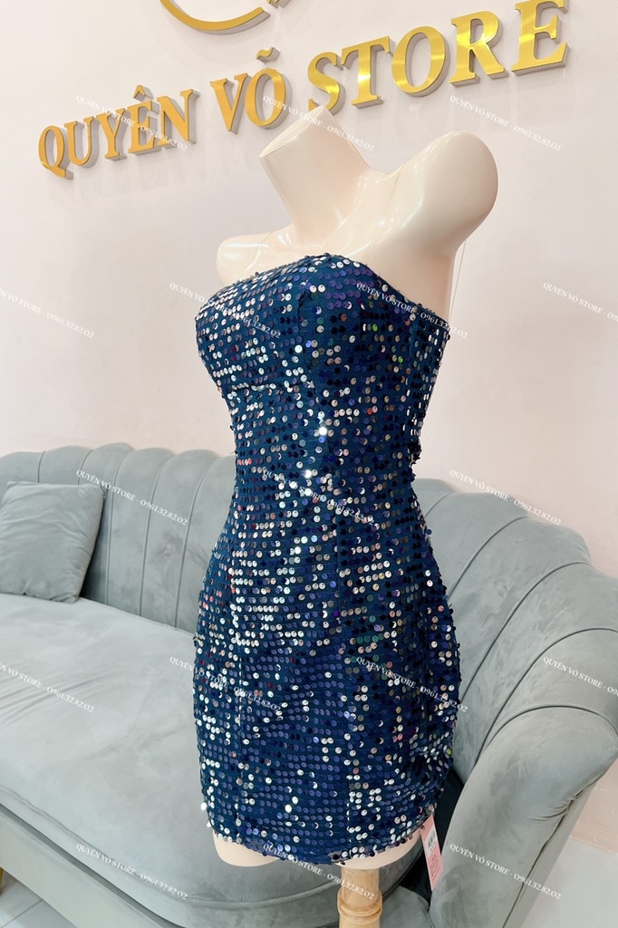 Đầm kim sa bling