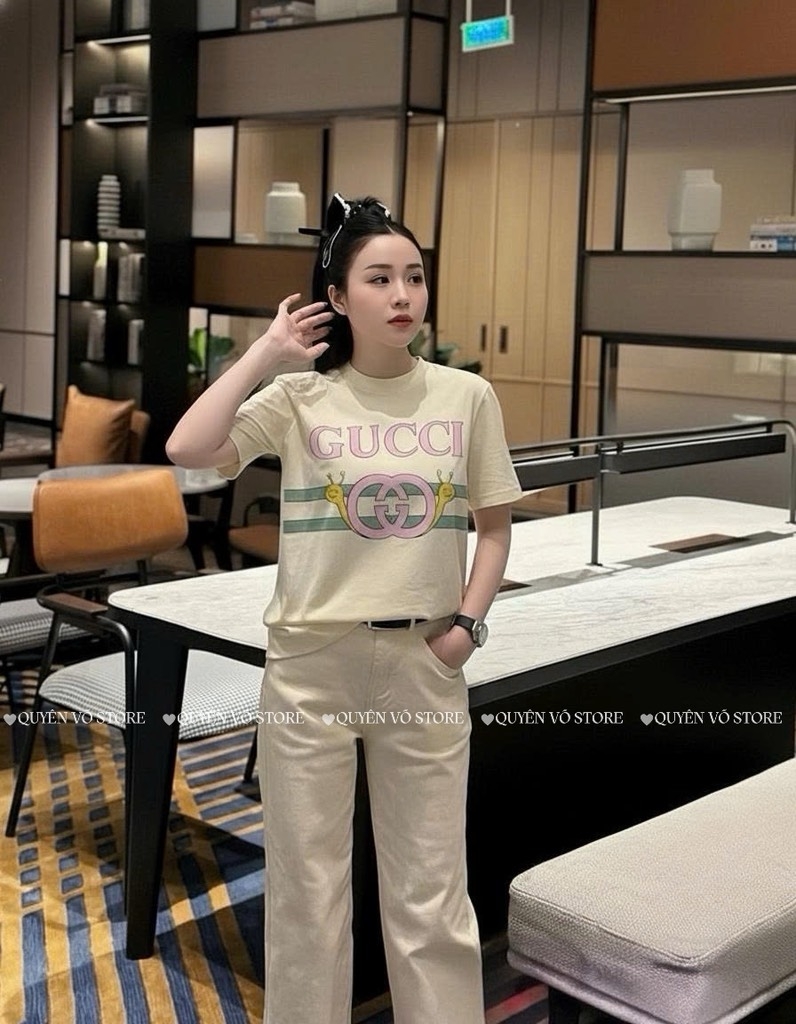 Áo thun Gucci ốc sên - Form 40-55kg Babytee