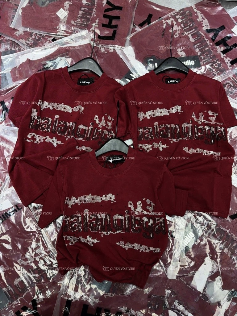 Áo thun chữ bling - Form vừa 45-55kg