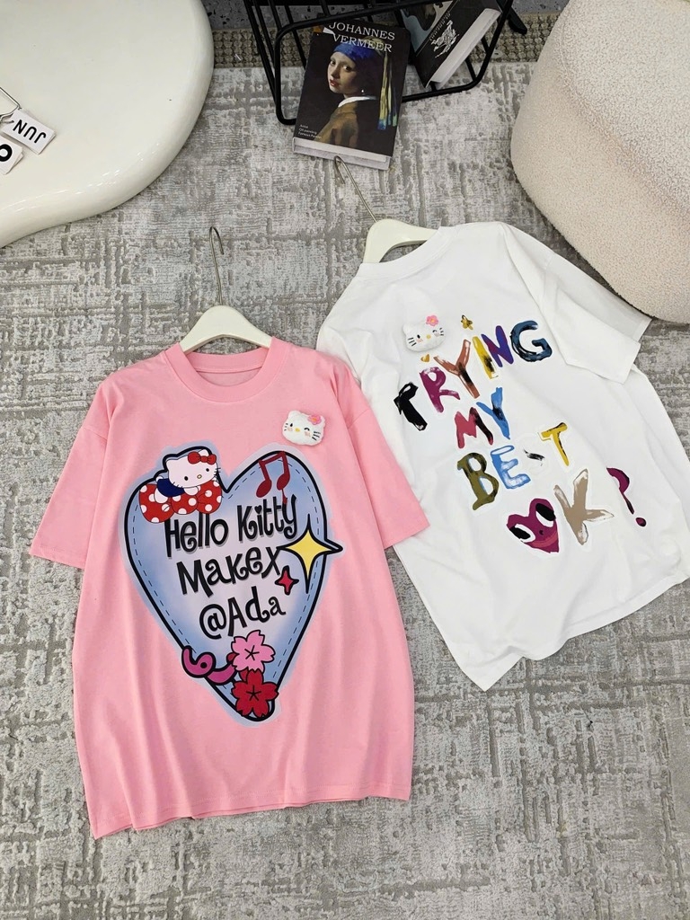 Áo Thun Hello Kitty kèm pk