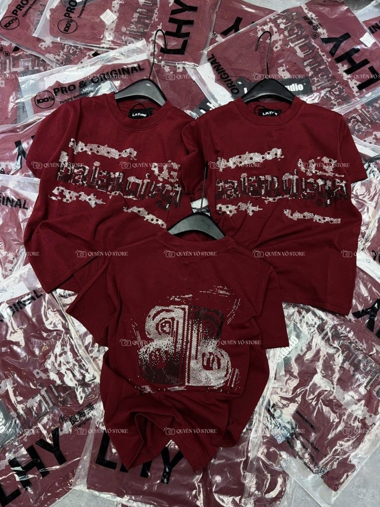 Áo thun chữ bling - Form vừa 45-55kg