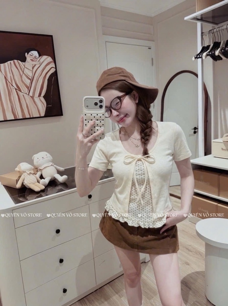 Áo thun kèm khoác set 2