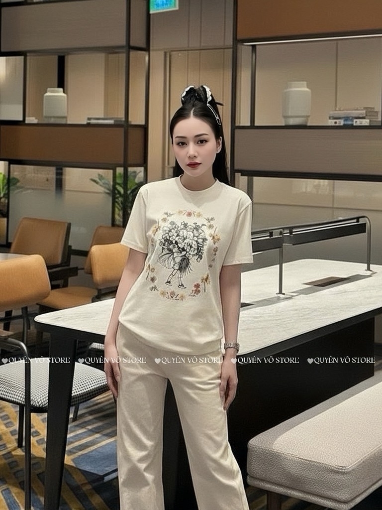 Áo thun Gucci hoa - Form 40-55kg Babytee