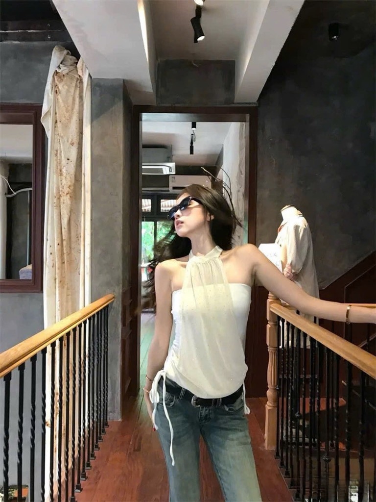 Áo yếm chấm bi babyboo - 3087