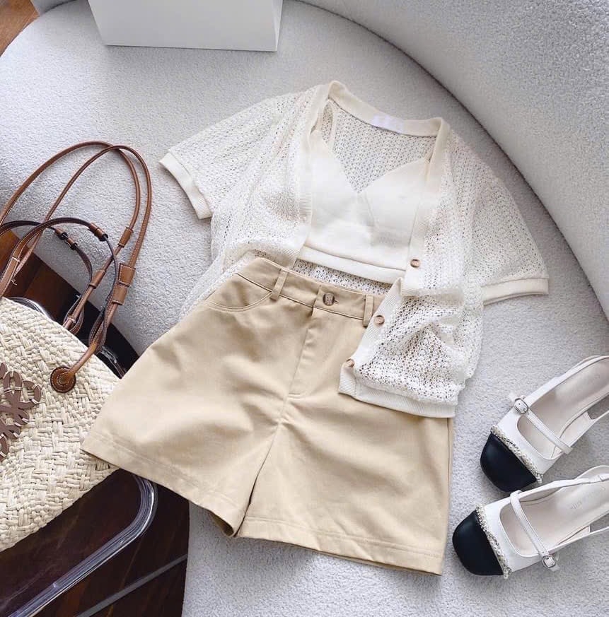 Set 3 món short nude - Freesize
