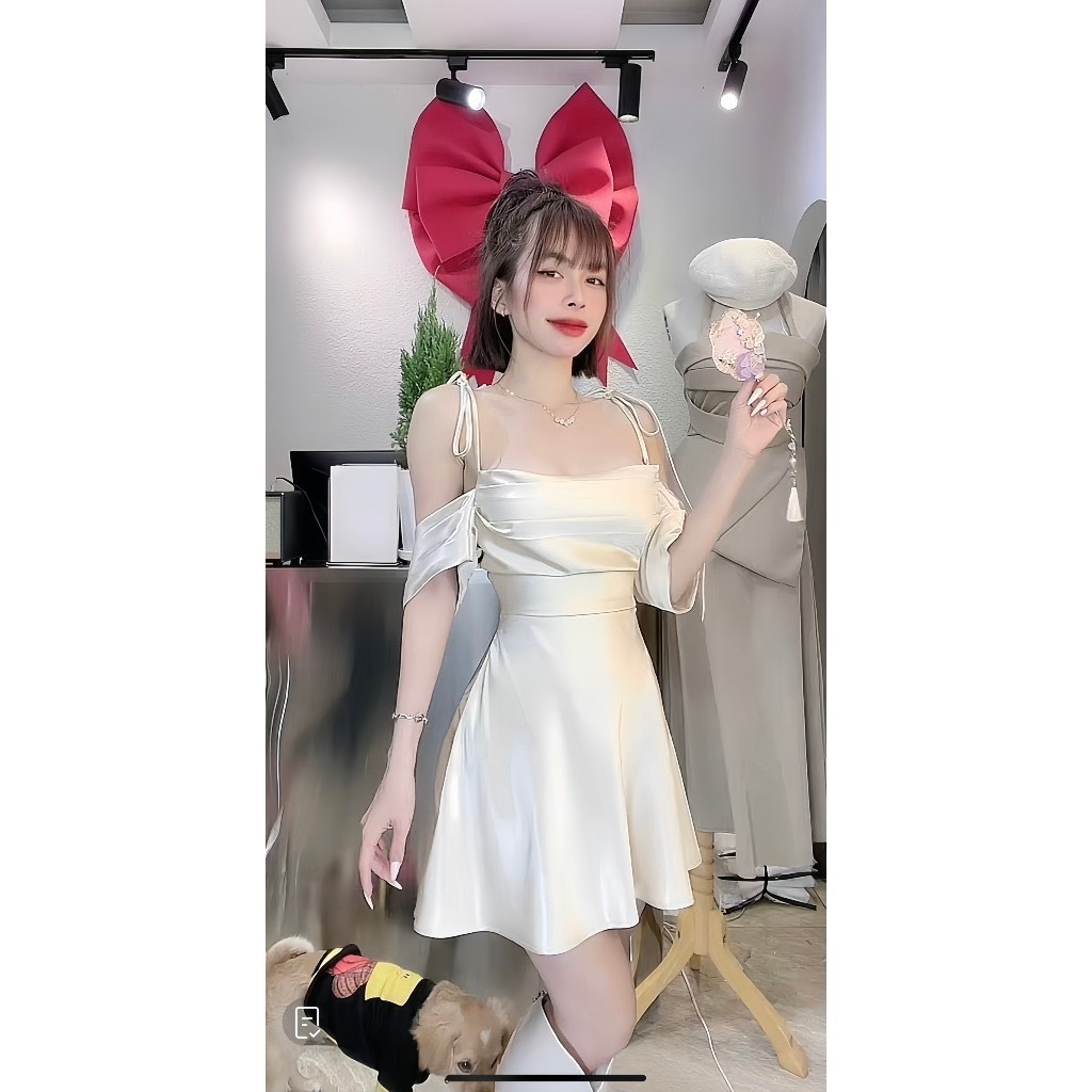 BIGSIZE 55-65kg - Đầm lụa 2 dây - Ngắn