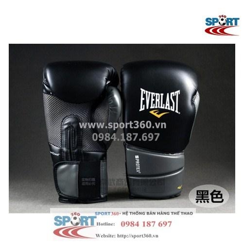 găng tay boxing Everlast Protex 2 đen