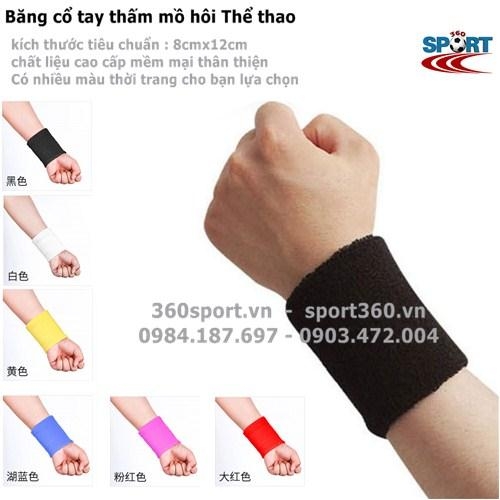 Băng cổ tay thấm mồ hôi thể thao tiêu chuẩn