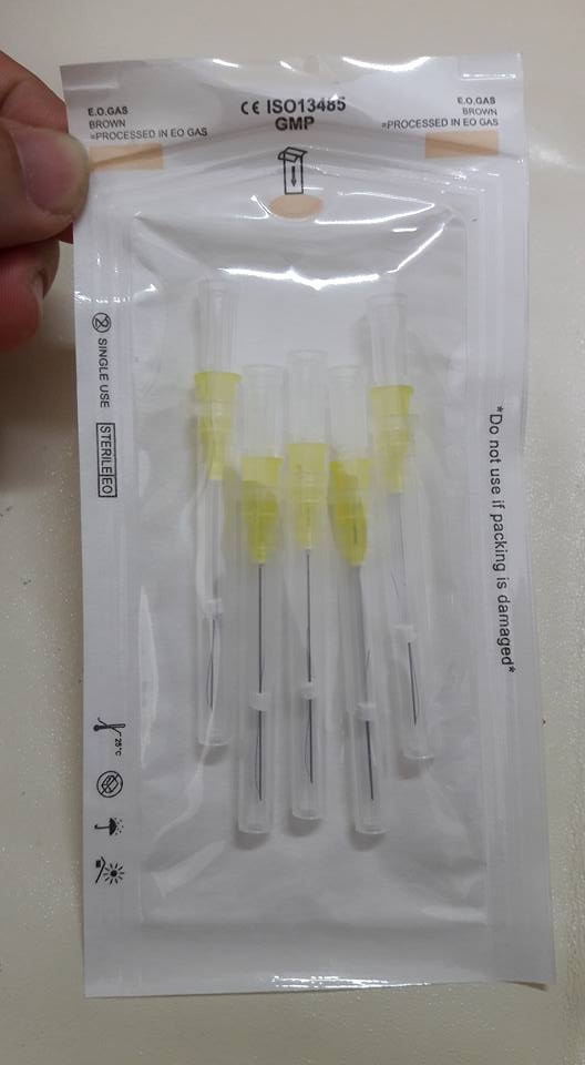 Kim cấy chỉ PDO đơn, túi nhỏ 5 kim tiện lợi