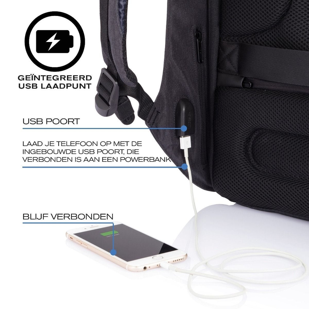 Bobby Original AntiTheft backpack, Black TL Vietnam