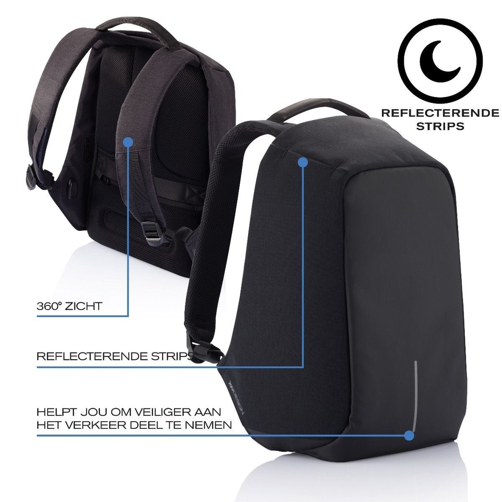 Bobby Original AntiTheft backpack, Black TL Vietnam