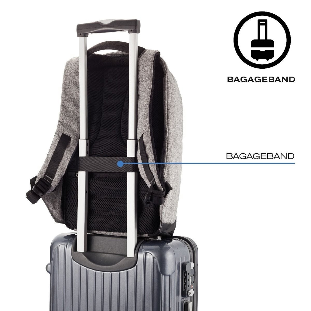 Bobby Original AntiTheft backpack, Grey TL Vietnam