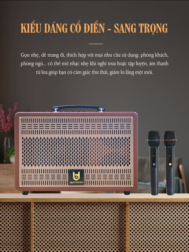 Loa kéo xách tay BestSound M8, Bass đơn 8 inch, 80W