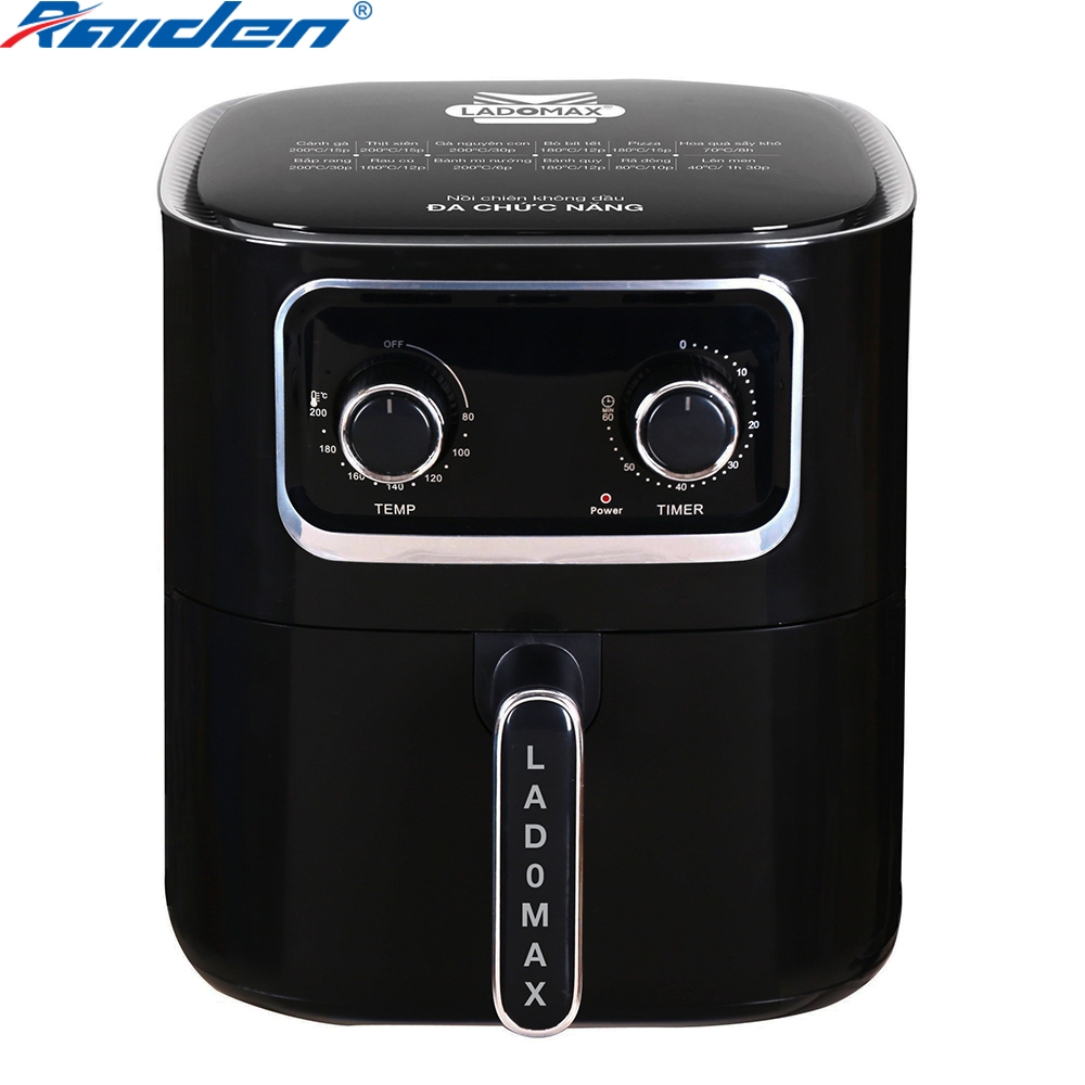 Nồi Chiên Không Dầu cơ 10.5L Ladomax Ha-5619-Cơ (1tx4)