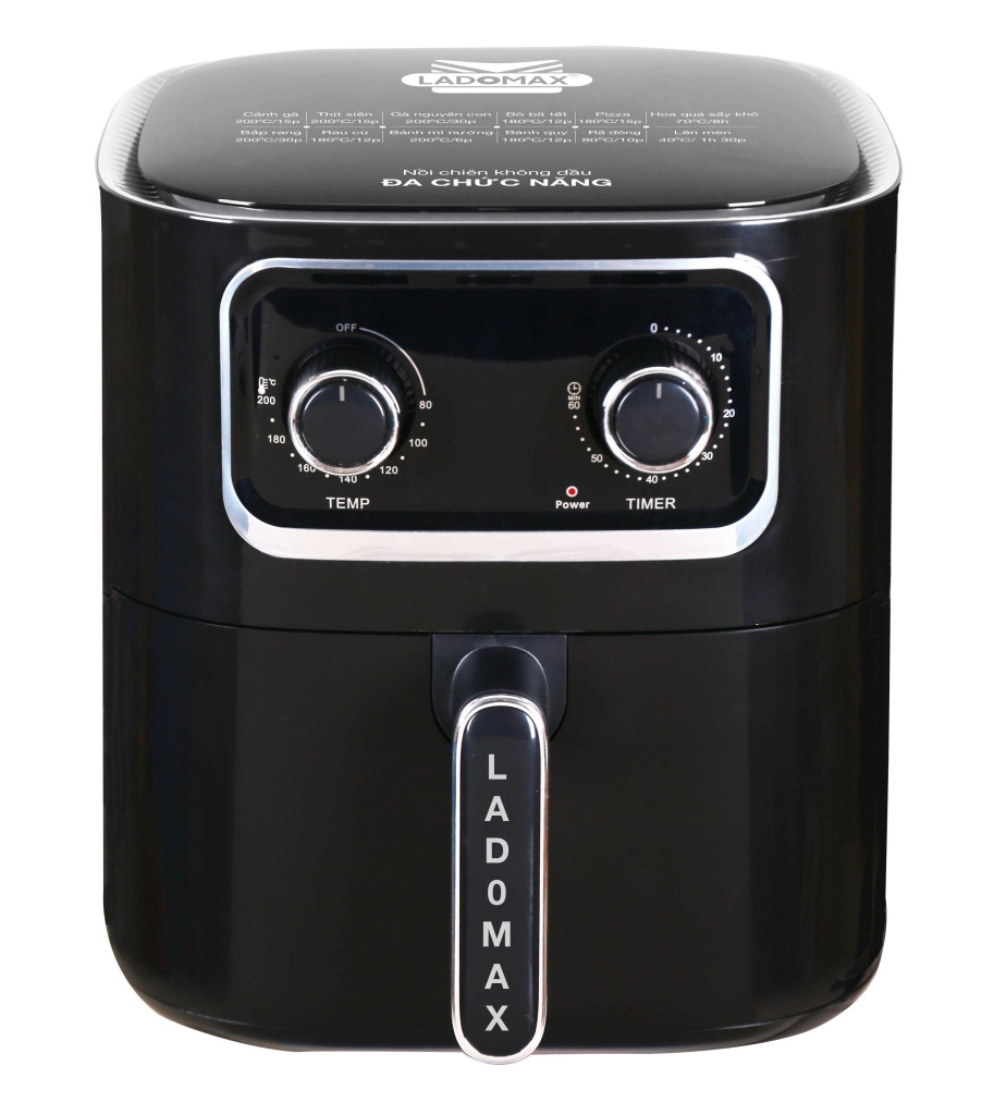 Nồi Chiên Không Dầu cơ 10.5L Ladomax Ha-5619-Cơ (1tx4)