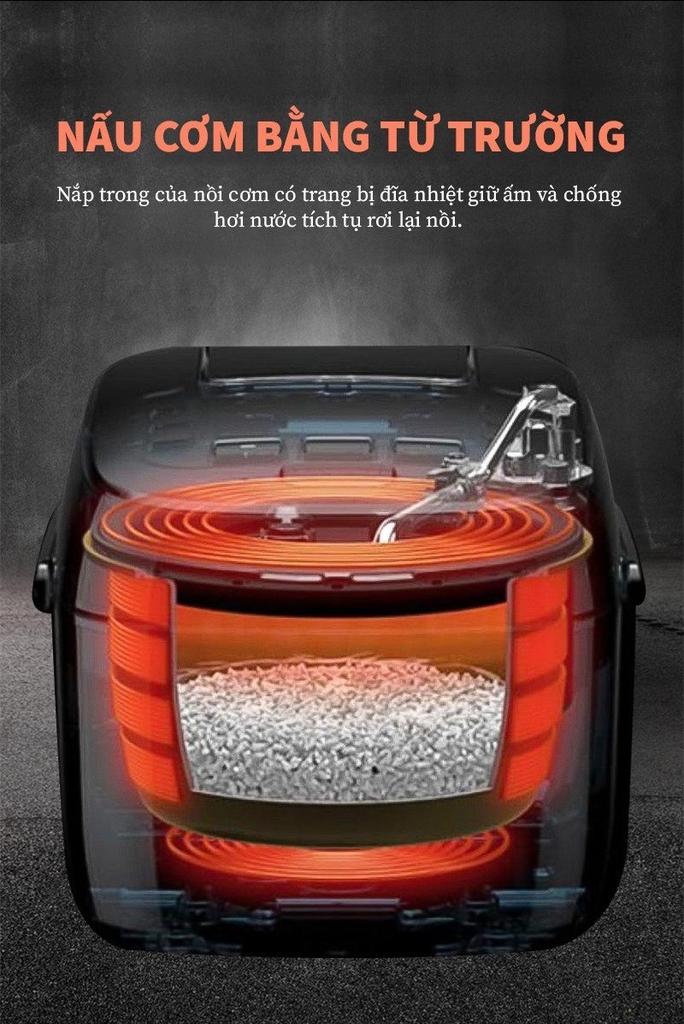 Nồi cơm điện từ cao tần 1.5L Tsuki TS-RC30HI