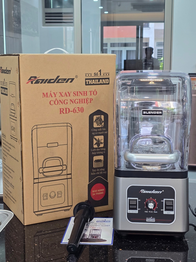 Máy xay sinh tố công nghiệp Raiden RD-630, cối 3 lít, 2680W (1tx2)