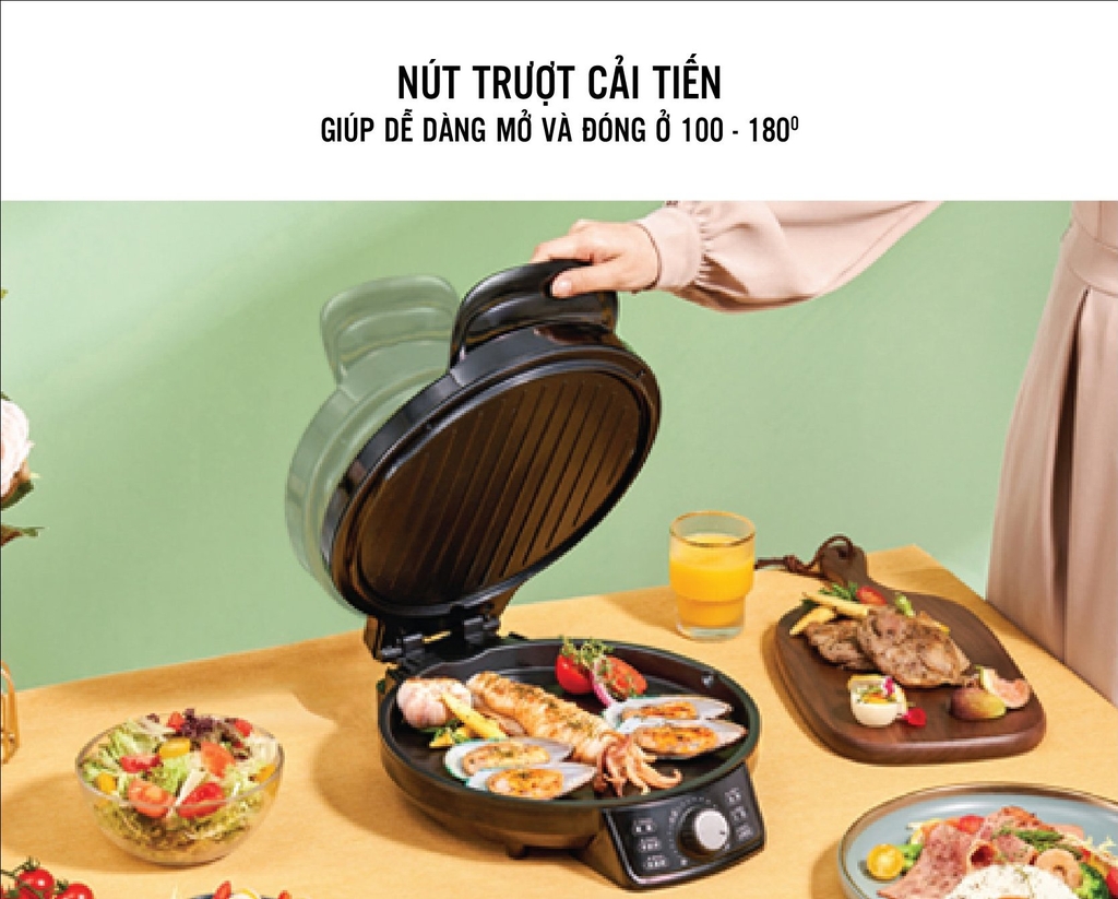 Chảo điện chiên nướng 2 mặt KCB KC-DP02