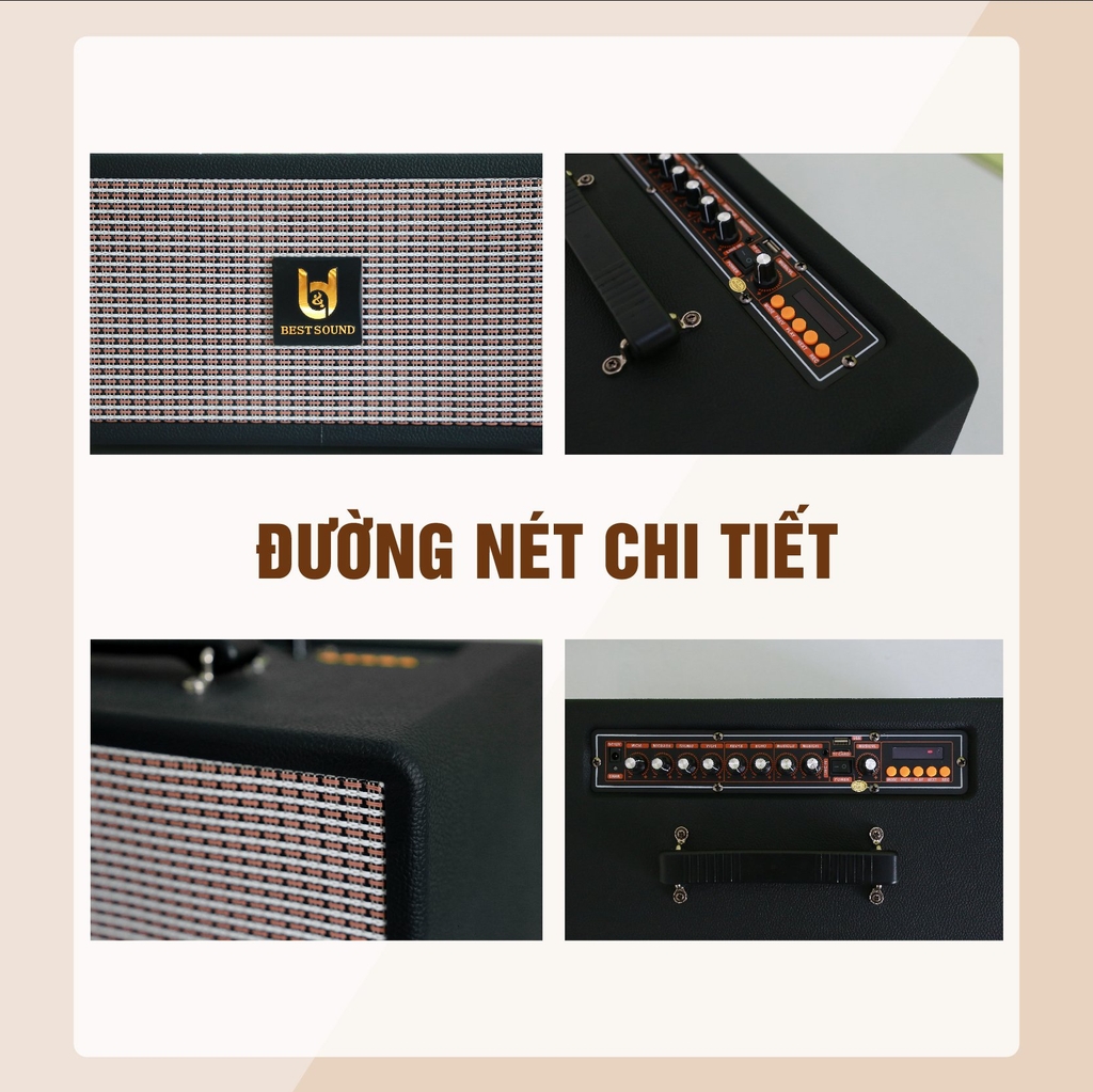 Loa kéo xách tay BestSound M5, Bass đôi 5inch, 80W