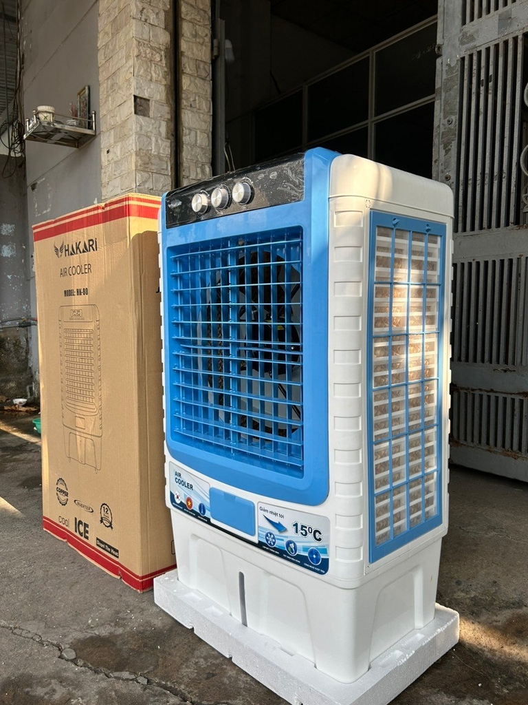 Quạt làm mát 70L Cơ Hakari HK-80 Nút vặn cơ