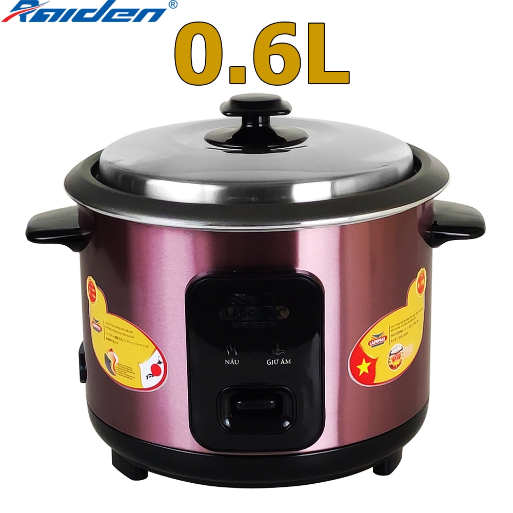 Nồi cơm điện 0.6L nắp rời Ladomax Ha-7106 (1tx12)