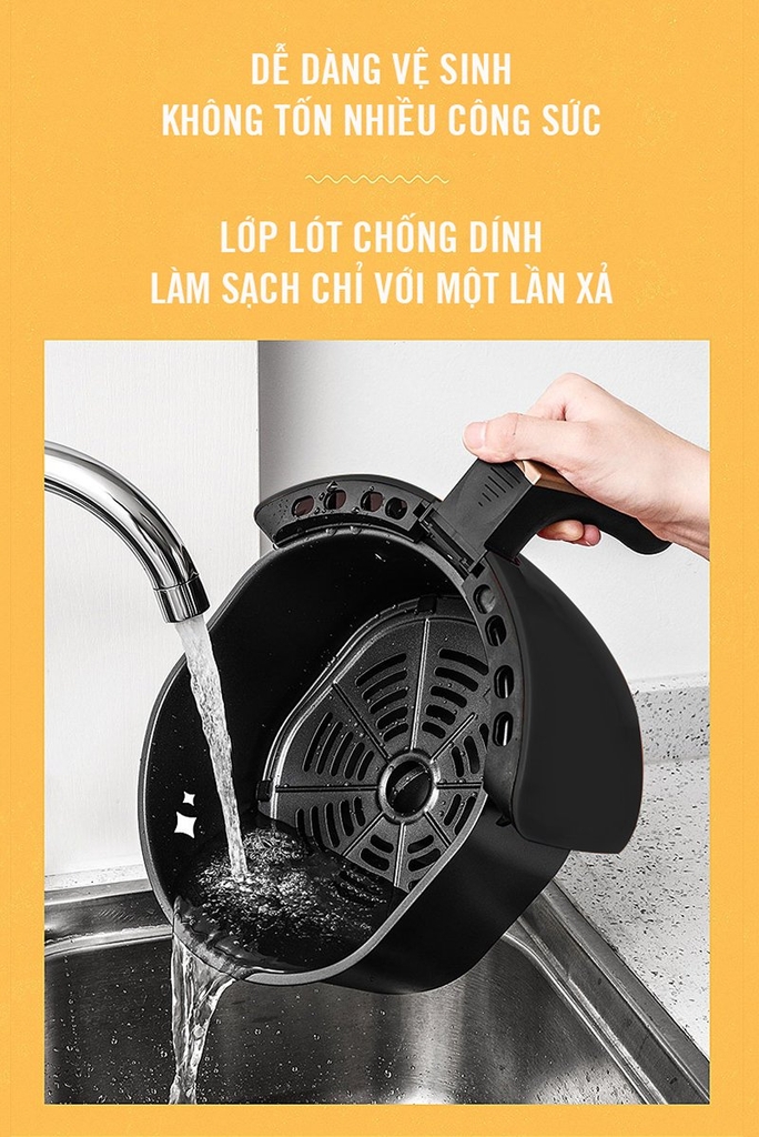 Nồi chiên không dầu cơ 3.5L Tsuki VS-666 (1tx2)