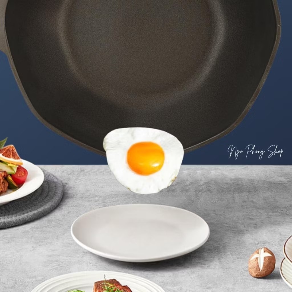 Chảo nhôm đúc bát giác chống dính 32cm Greencook GCW231-32W