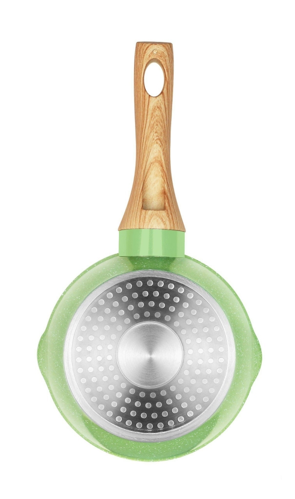 Nồi men đá miệng rót 16cm Greencook GCS231-16IH (1tx6)