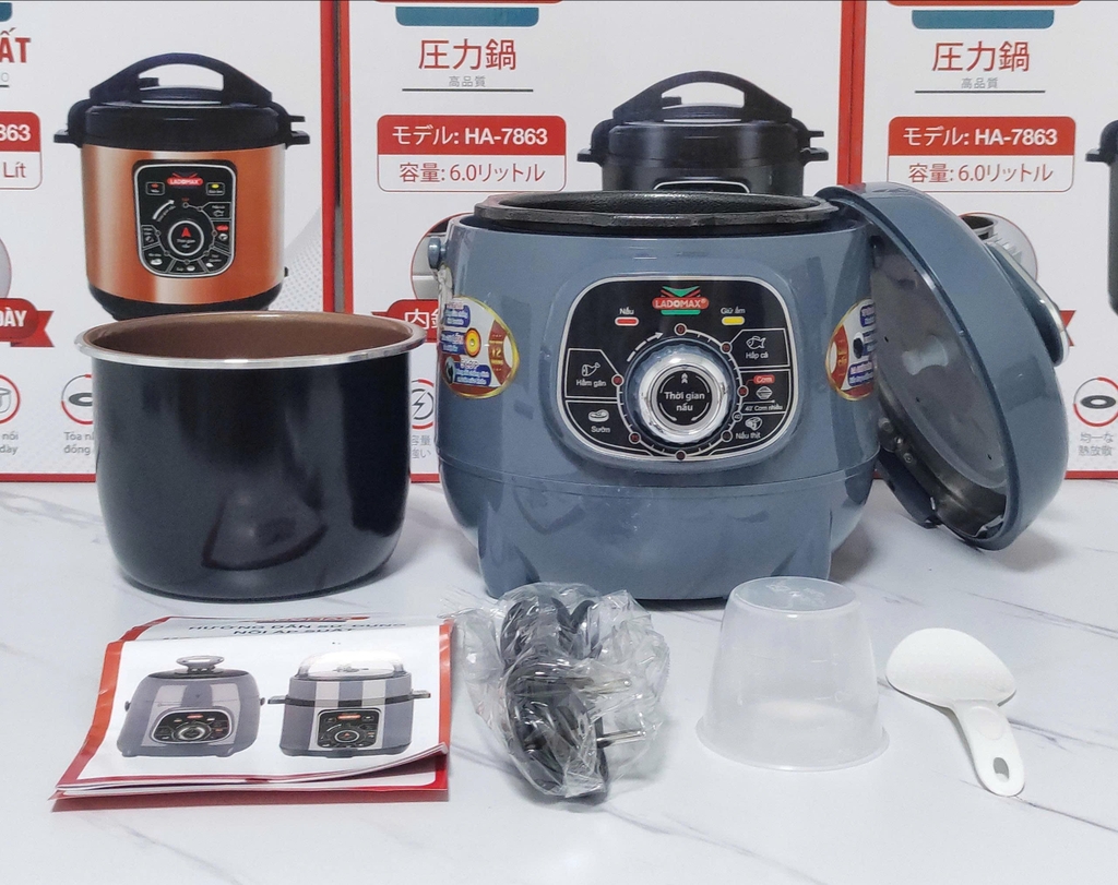 Nồi áp suất 2.8L Ladomax Ha7862 (1tx4)