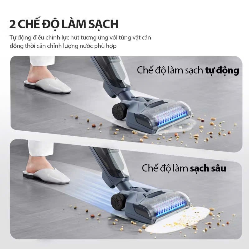 Máy hút bụi lau sàn không dây Jetzt H7