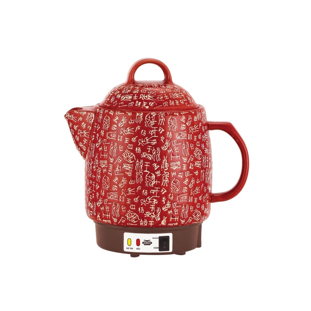 Ấm Sắc Thuốc Điện Ladomax Ha-8833 Màu Đỏ, Có Chuông Báo (1tx8)